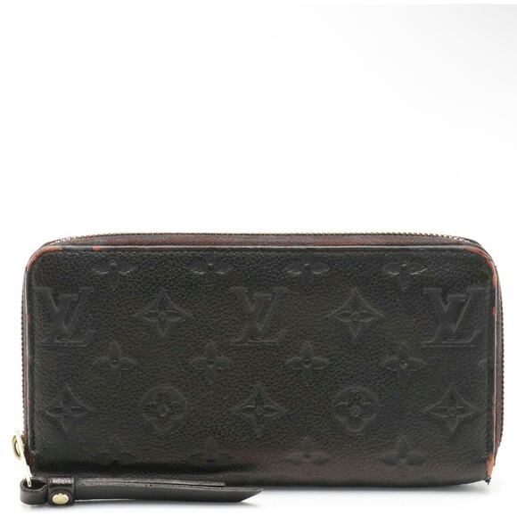 Louis Vuitton Empreinte Leather Black Zip Around Wallet — Monogram Embossed - Picture 2 of 11